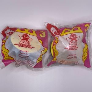(2) Disney McDonald's Happy Meal Toy Mighty Ducks #3: MALLORY -1996 New, Sealed!